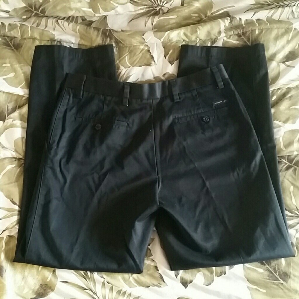 Men's Black Dockers Dress Pants 32x30
